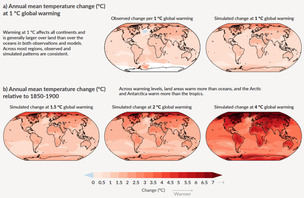 Rozkład średniej temperatury na kuli ziemskiej